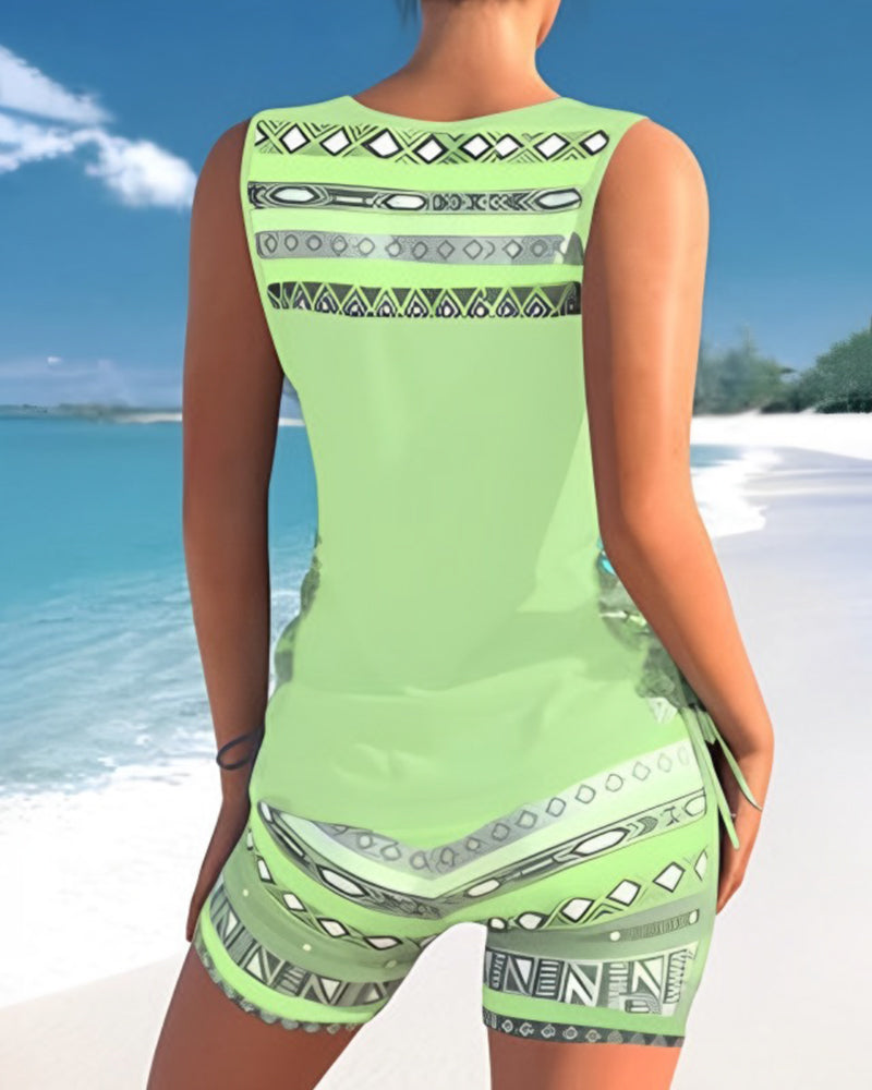 Victoria® | Tankini's met v-hals en geometrische print