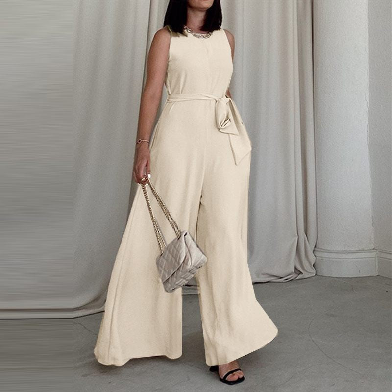 Divine® | Ontspannen jumpsuit met band en taille