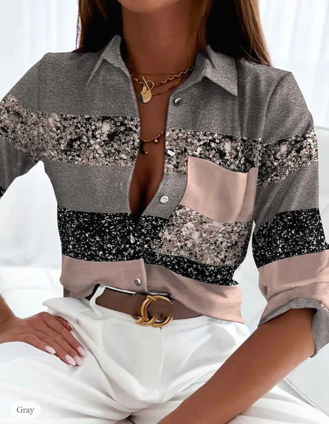 Zuri® | Glamoureuze en coole blouse