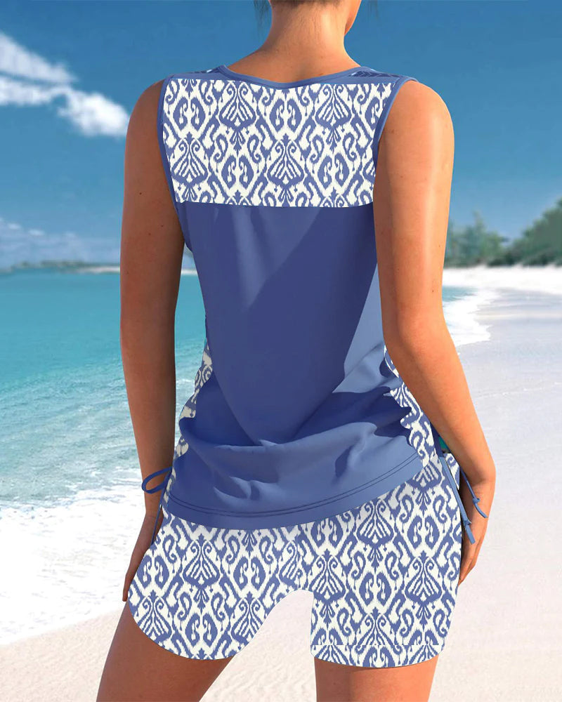 Victoria® | Tankini's met v-hals en geometrische print