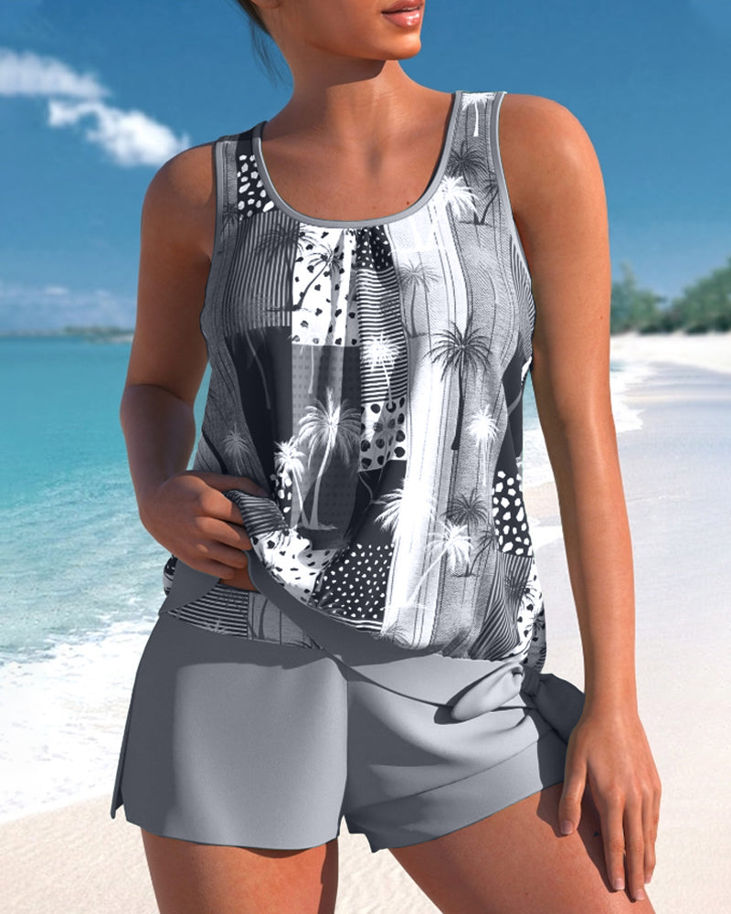 Cara® | Tankini-zwempak met kokosnootprint