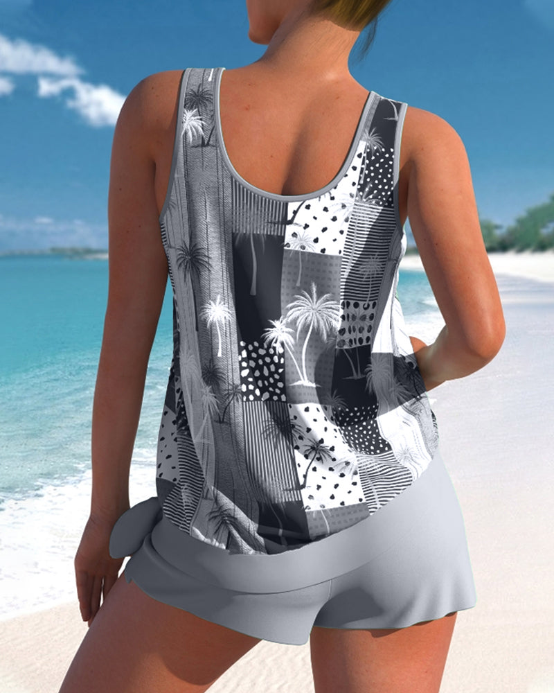 Cara® | Tankini-zwempak met kokosnootprint