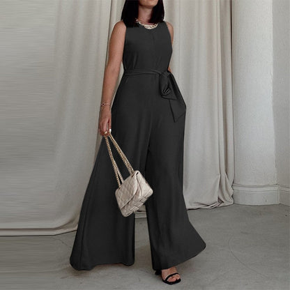 Divine® | Ontspannen jumpsuit met band en taille