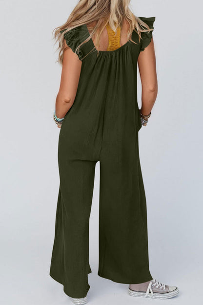 Ruby® Jumpsuits met Zakken met Ruches Mouwen