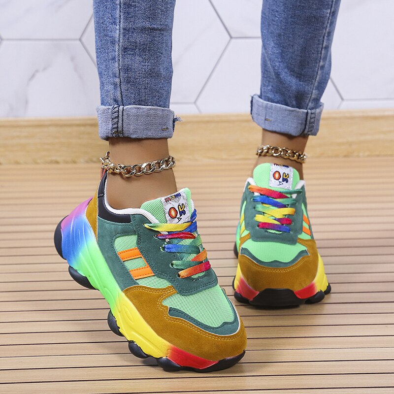 Shoein® | Regenboog sneakers