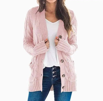 Mid-length Sweater Cardigan-13